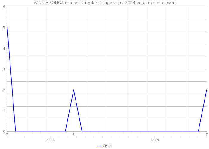 WINNIE BONGA (United Kingdom) Page visits 2024 