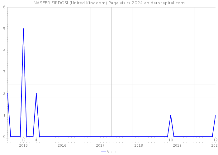 NASEER FIRDOSI (United Kingdom) Page visits 2024 