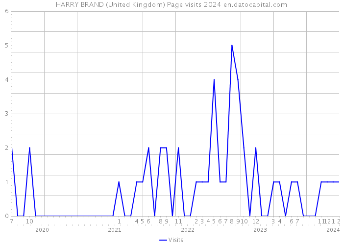 HARRY BRAND (United Kingdom) Page visits 2024 