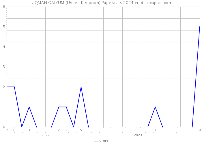 LUQMAN QAIYUM (United Kingdom) Page visits 2024 
