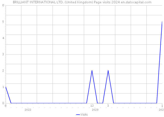 BRILLIANT INTERNATIONAL LTD. (United Kingdom) Page visits 2024 