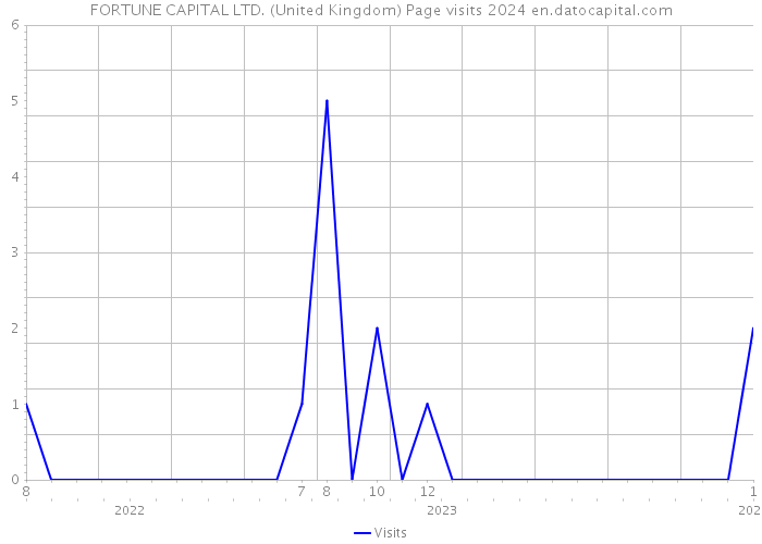 FORTUNE CAPITAL LTD. (United Kingdom) Page visits 2024 