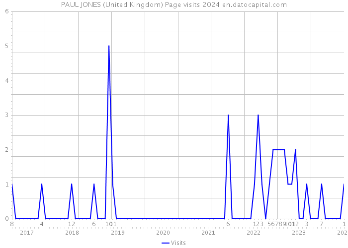 PAUL JONES (United Kingdom) Page visits 2024 