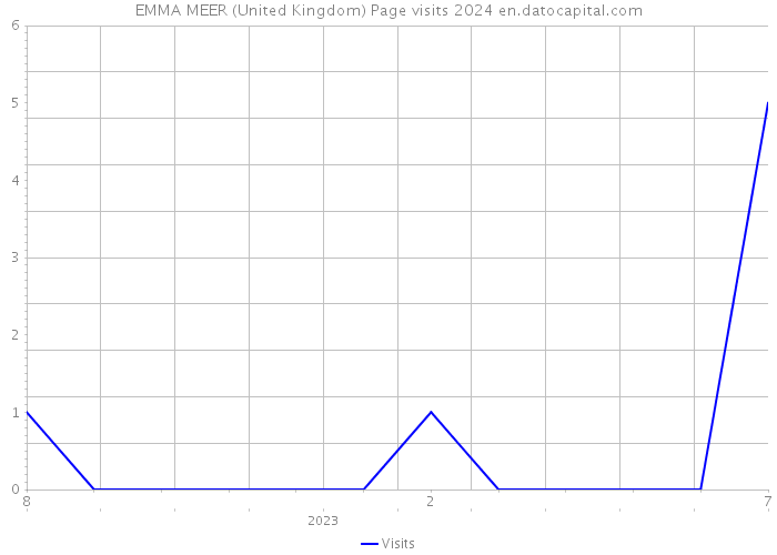 EMMA MEER (United Kingdom) Page visits 2024 