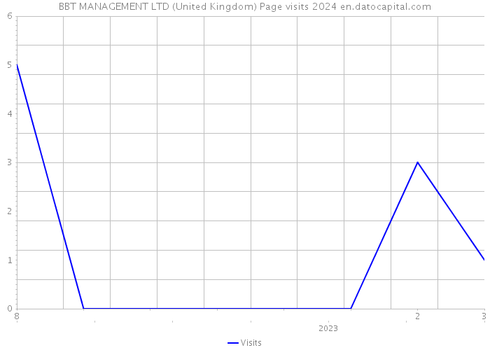 BBT MANAGEMENT LTD (United Kingdom) Page visits 2024 