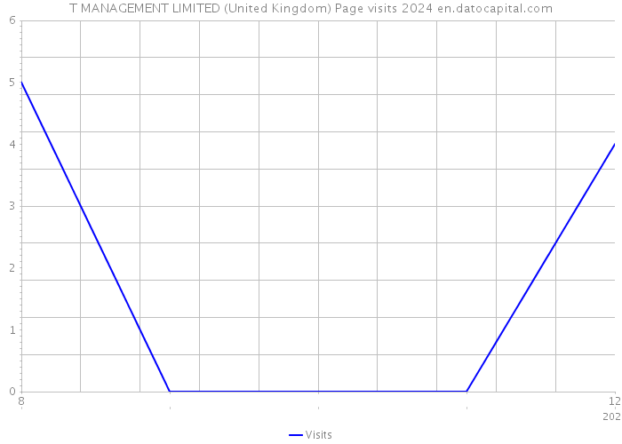 T MANAGEMENT LIMITED (United Kingdom) Page visits 2024 
