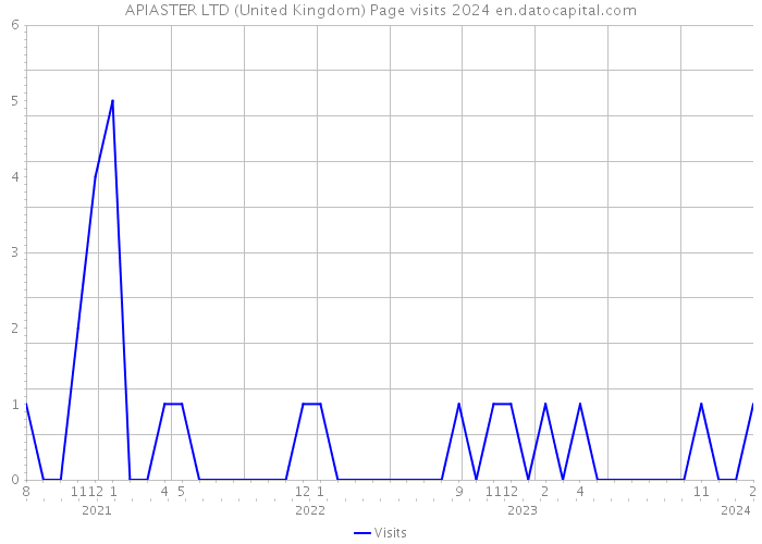 APIASTER LTD (United Kingdom) Page visits 2024 