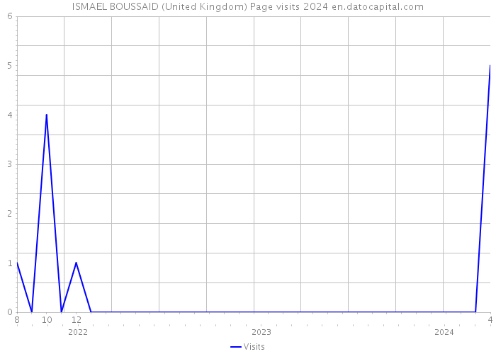 ISMAEL BOUSSAID (United Kingdom) Page visits 2024 