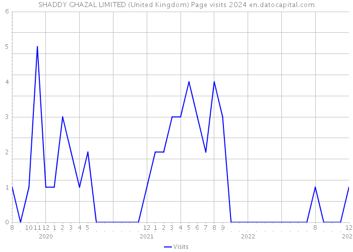 SHADDY GHAZAL LIMITED (United Kingdom) Page visits 2024 