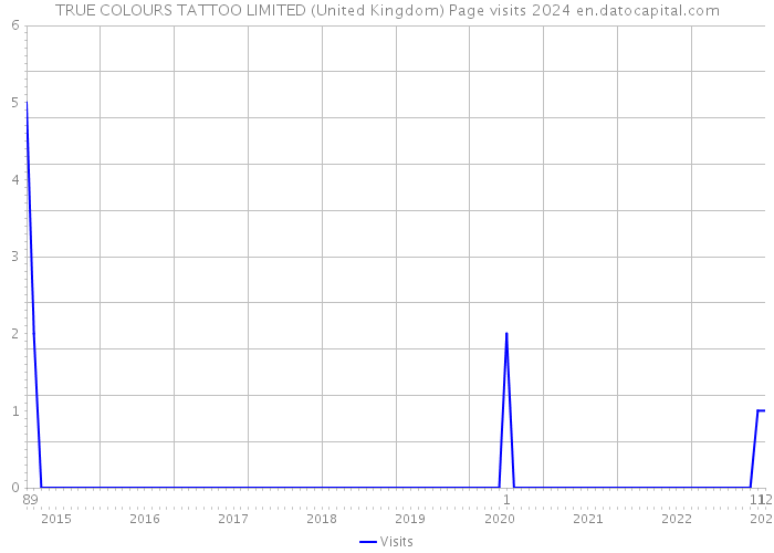 TRUE COLOURS TATTOO LIMITED (United Kingdom) Page visits 2024 