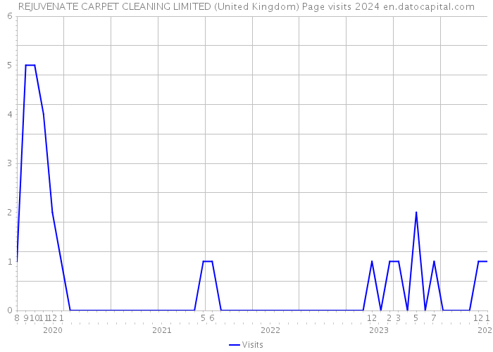 REJUVENATE CARPET CLEANING LIMITED (United Kingdom) Page visits 2024 