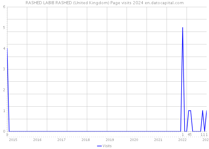 RASHED LABIB RASHED (United Kingdom) Page visits 2024 