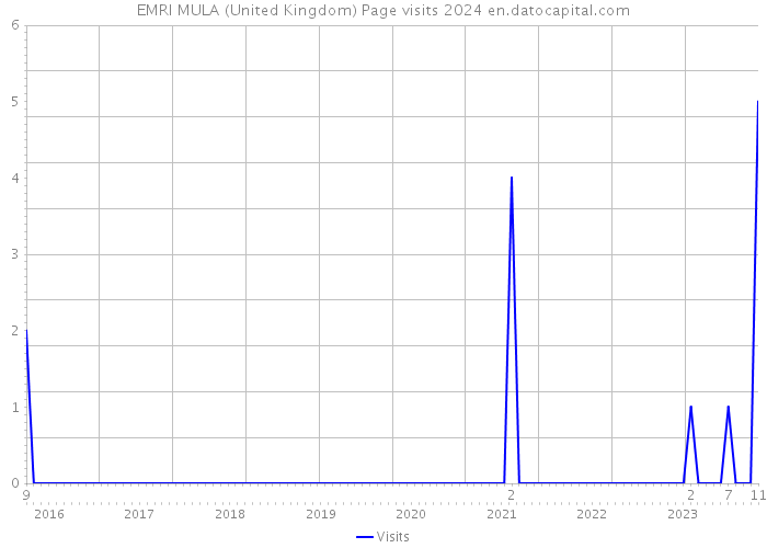 EMRI MULA (United Kingdom) Page visits 2024 