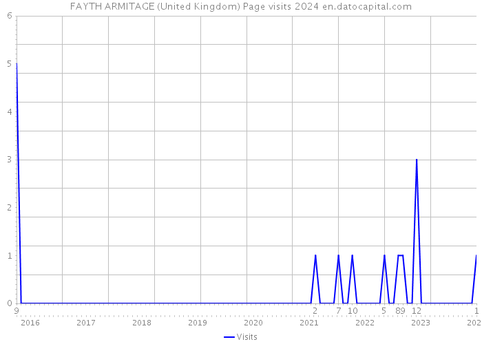 FAYTH ARMITAGE (United Kingdom) Page visits 2024 