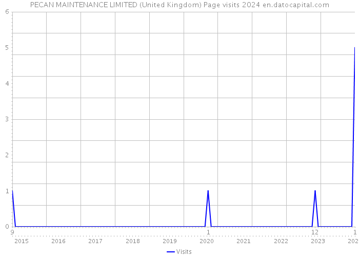 PECAN MAINTENANCE LIMITED (United Kingdom) Page visits 2024 