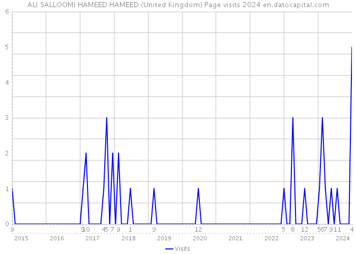 ALI SALLOOMI HAMEED HAMEED (United Kingdom) Page visits 2024 