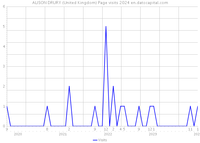ALISON DRURY (United Kingdom) Page visits 2024 