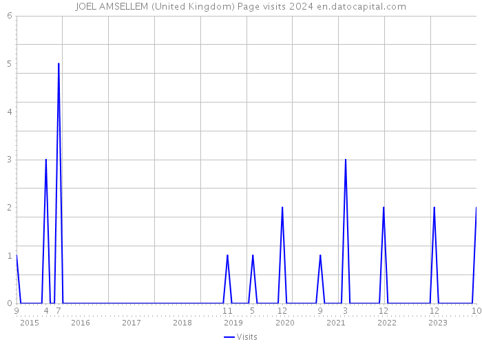 JOEL AMSELLEM (United Kingdom) Page visits 2024 