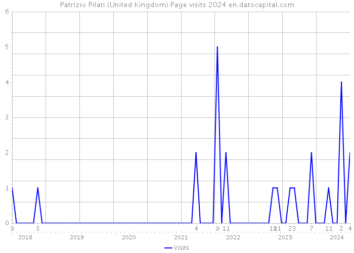 Patrizio Pilati (United Kingdom) Page visits 2024 