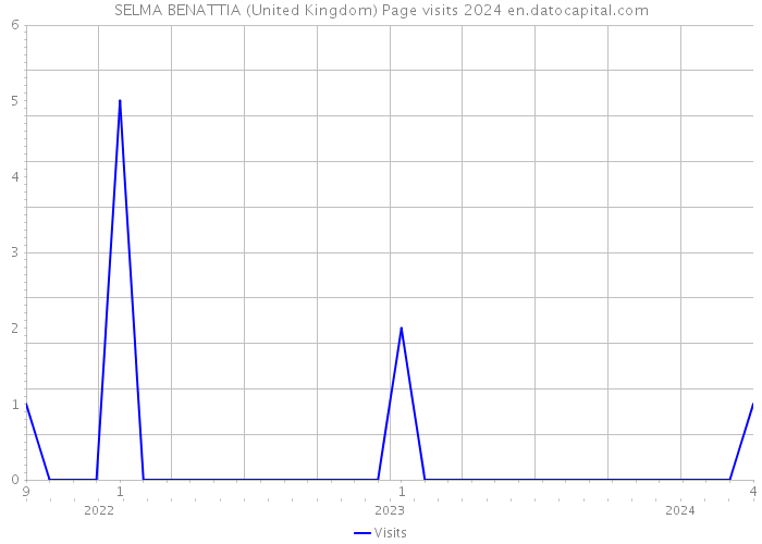 SELMA BENATTIA (United Kingdom) Page visits 2024 