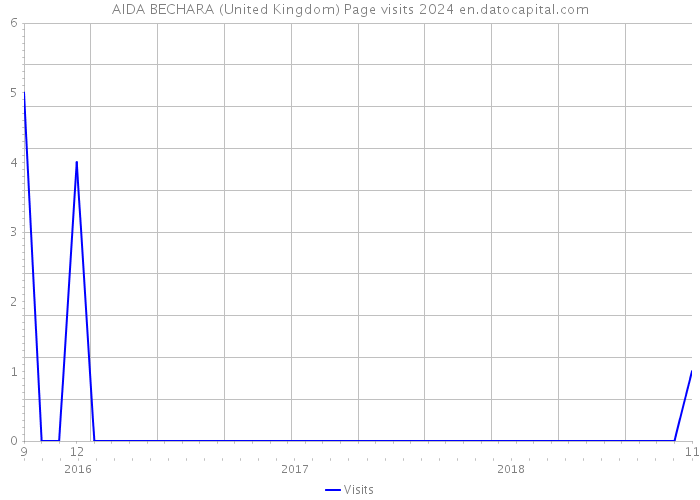 AIDA BECHARA (United Kingdom) Page visits 2024 
