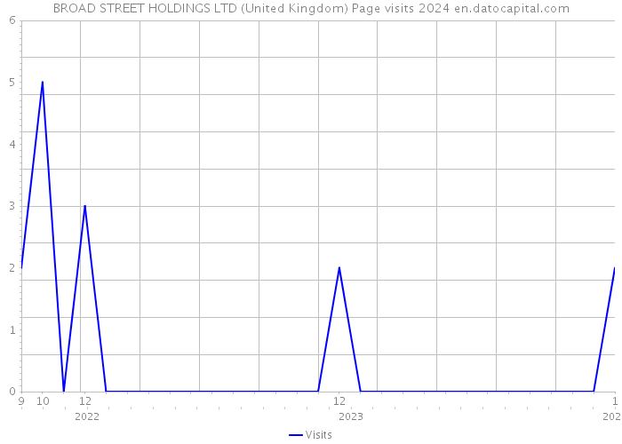 BROAD STREET HOLDINGS LTD (United Kingdom) Page visits 2024 