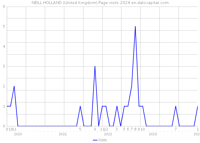 NEILL HOLLAND (United Kingdom) Page visits 2024 