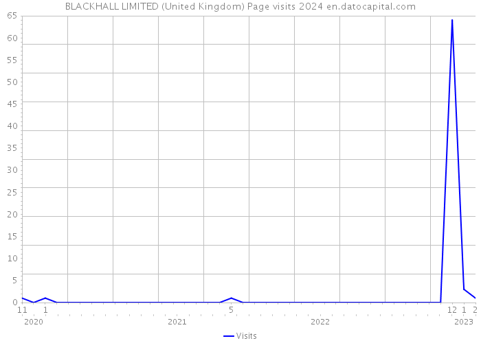 BLACKHALL LIMITED (United Kingdom) Page visits 2024 