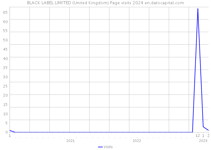 BLACK LABEL LIMITED (United Kingdom) Page visits 2024 
