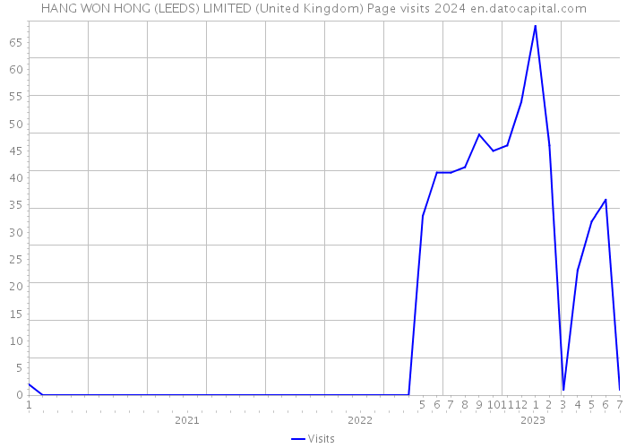 HANG WON HONG (LEEDS) LIMITED (United Kingdom) Page visits 2024 
