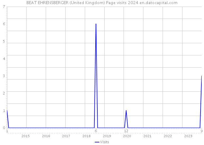 BEAT EHRENSBERGER (United Kingdom) Page visits 2024 
