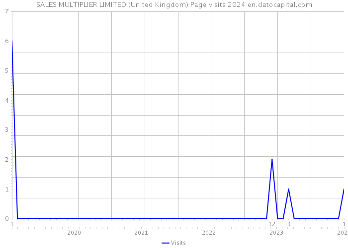 SALES MULTIPLIER LIMITED (United Kingdom) Page visits 2024 
