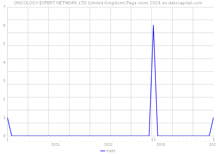 ONCOLOGY EXPERT NETWORK LTD (United Kingdom) Page visits 2024 
