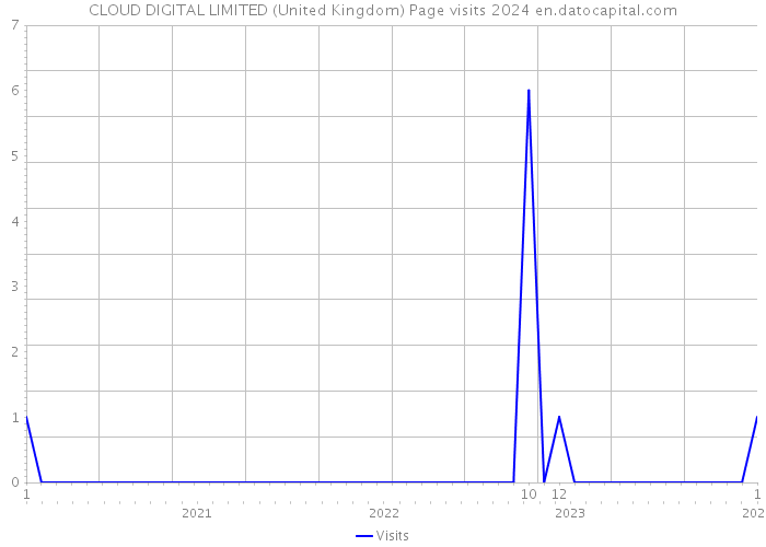 CLOUD DIGITAL LIMITED (United Kingdom) Page visits 2024 