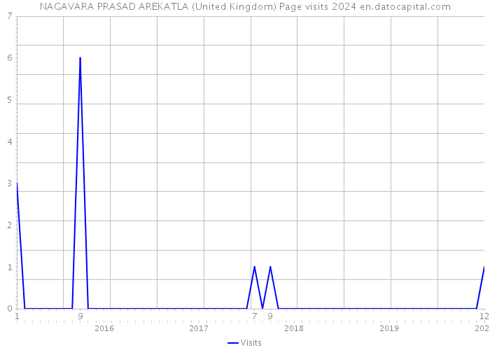 NAGAVARA PRASAD AREKATLA (United Kingdom) Page visits 2024 
