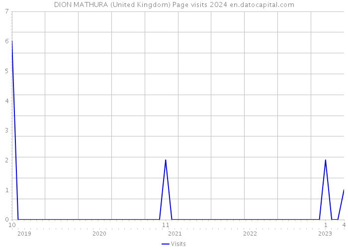 DION MATHURA (United Kingdom) Page visits 2024 