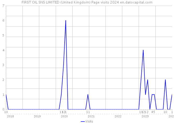 FIRST OIL SNS LIMITED (United Kingdom) Page visits 2024 