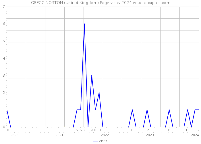 GREGG NORTON (United Kingdom) Page visits 2024 