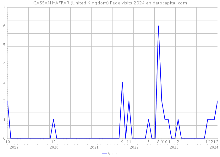 GASSAN HAFFAR (United Kingdom) Page visits 2024 