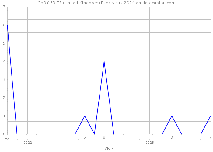 GARY BRITZ (United Kingdom) Page visits 2024 