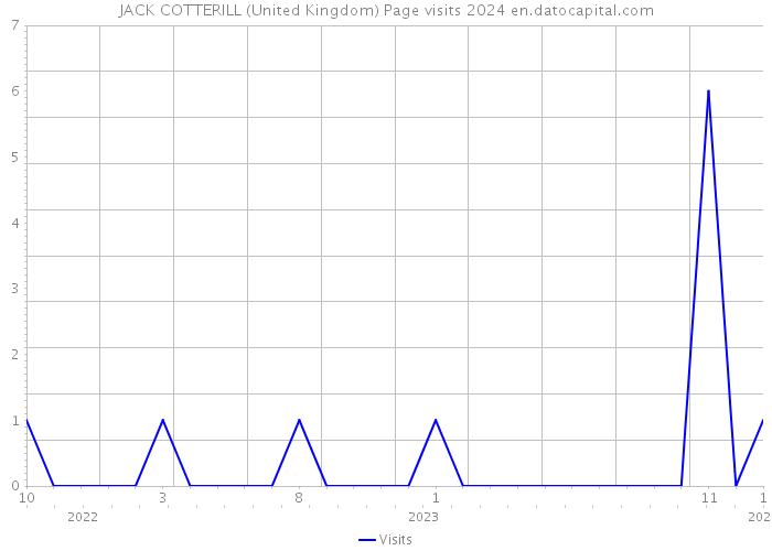 JACK COTTERILL (United Kingdom) Page visits 2024 