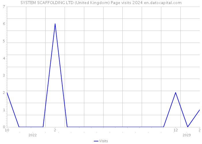 SYSTEM SCAFFOLDING LTD (United Kingdom) Page visits 2024 