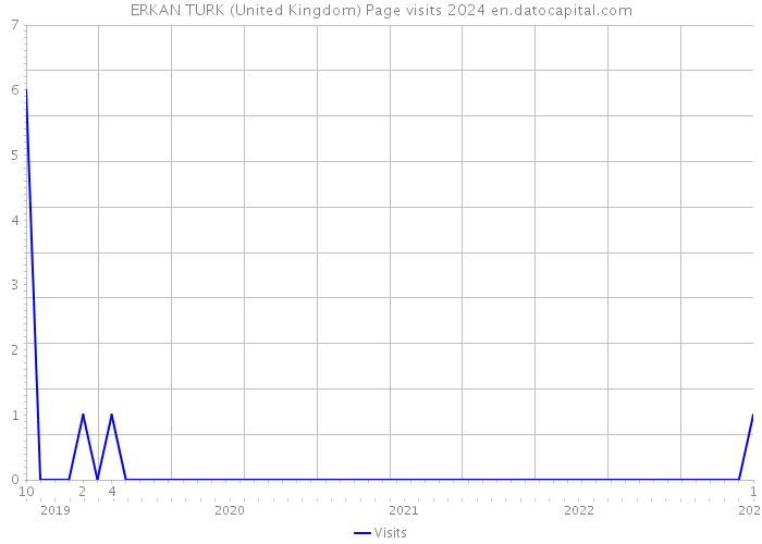 ERKAN TURK (United Kingdom) Page visits 2024 