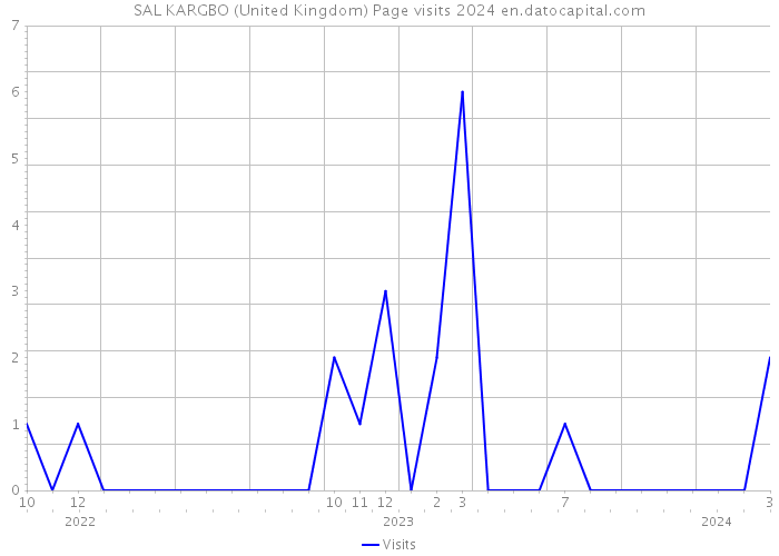 SAL KARGBO (United Kingdom) Page visits 2024 