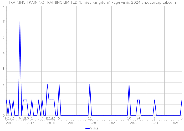 TRAINING TRAINING TRAINING LIMITED (United Kingdom) Page visits 2024 