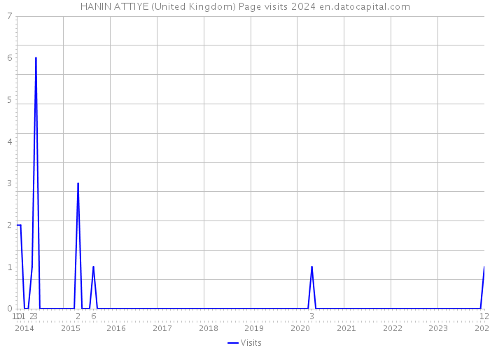 HANIN ATTIYE (United Kingdom) Page visits 2024 