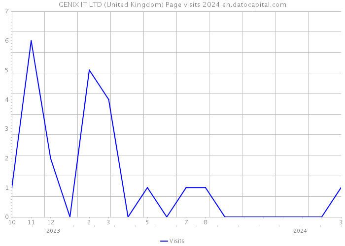 GENIX IT LTD (United Kingdom) Page visits 2024 