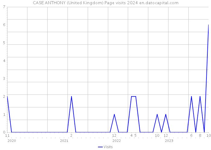 CASE ANTHONY (United Kingdom) Page visits 2024 
