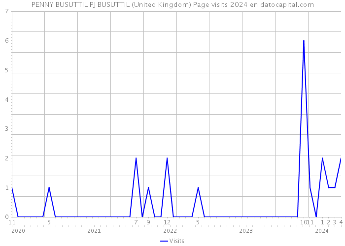 PENNY BUSUTTIL PJ BUSUTTIL (United Kingdom) Page visits 2024 