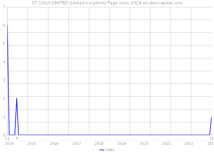 3T COILS LIMITED (United Kingdom) Page visits 2024 